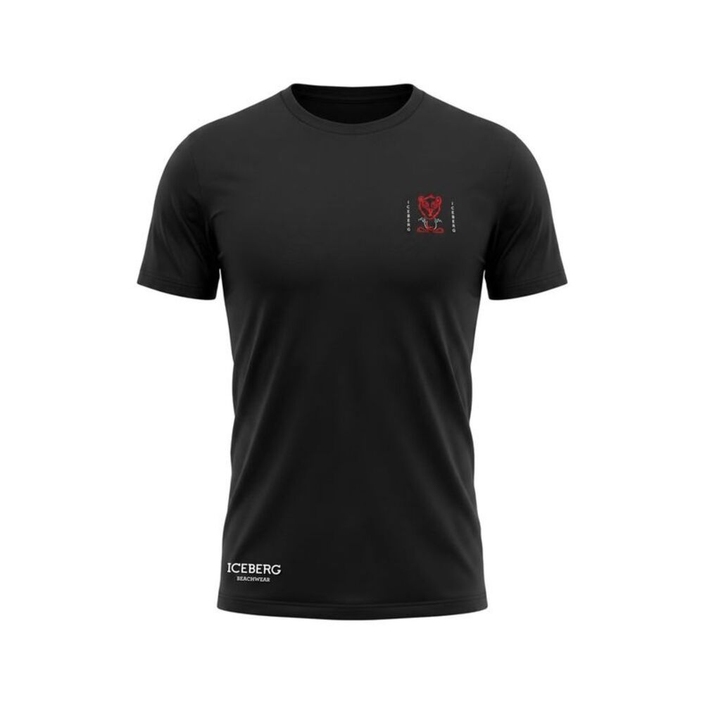 Iceberg Black Cotton Men Men's T-Shirt